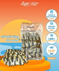 [Túi 500GR] Cá Chỉ Vàng Khô Nướng ViGift