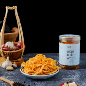 Mực Sợi Bơ Tỏi Đặc Sản Đà Nẵng Làm Quà