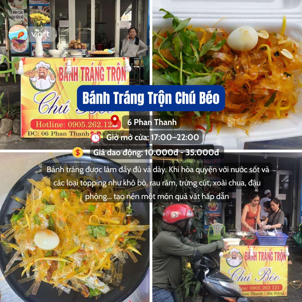 Bánh Tráng Trộn Chú Béo- Quán Bánh Tráng Trộn Đà Nẵng