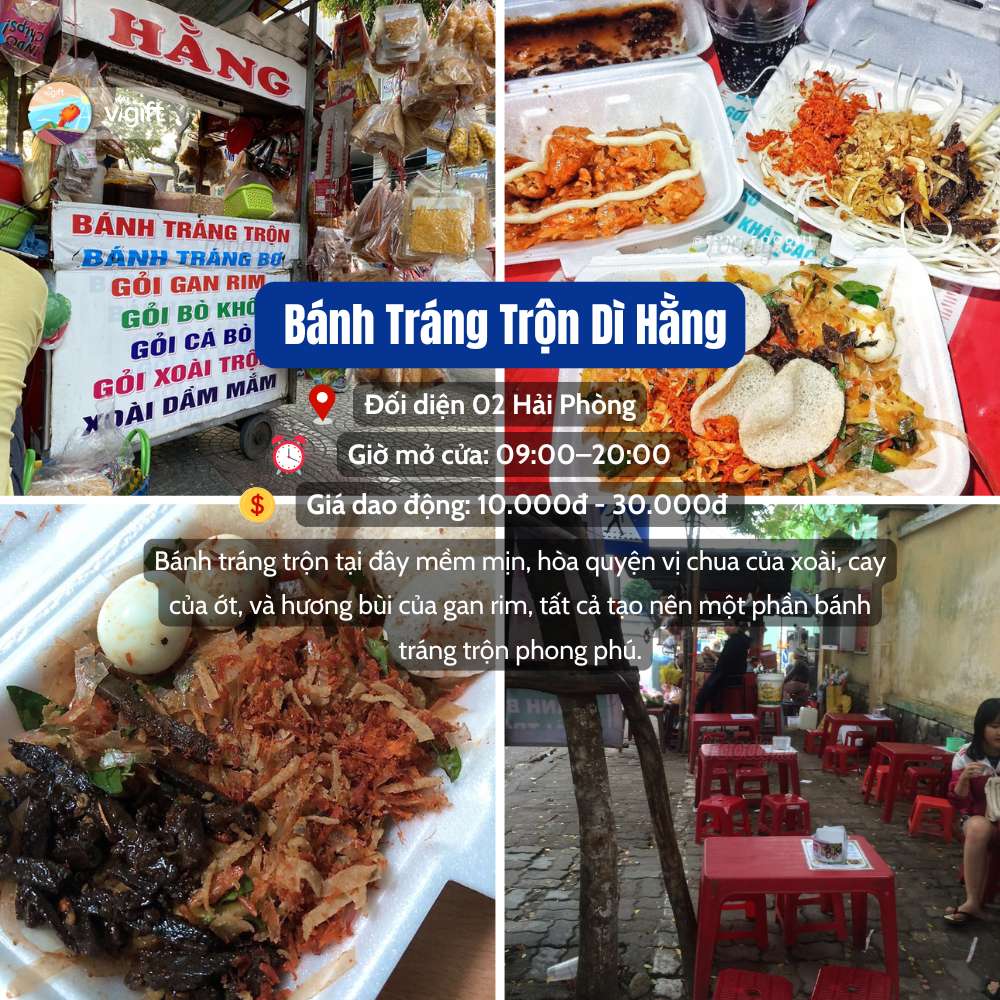 Bánh Tráng Trộn DÌ Hằng- Quán Bánh Tráng Trộn Đà Nẵng