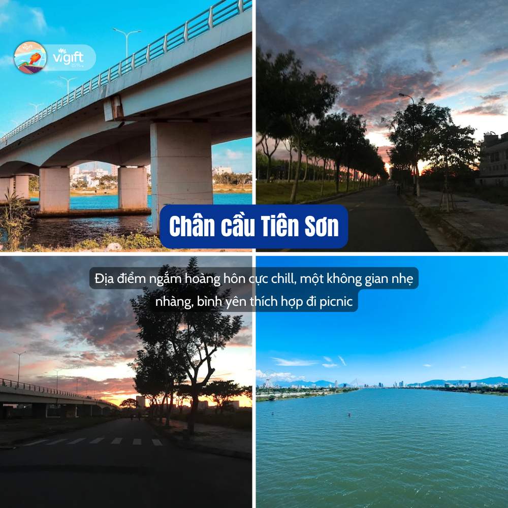 Địa điểm ngắm hoàng hồn Đà Nẵng - Chân Cầu Tiên Sơn