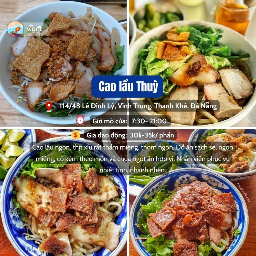 Cao lầu Thùy - Quán Cao Lầu Đà Nẵng